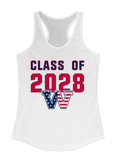 Washington Patriots W Script Class of 2028 Women's Tank Top
