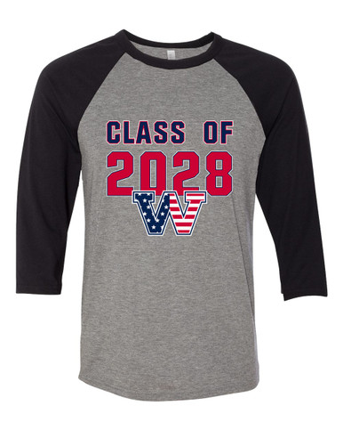 Washington Patriots W Script Class of 2028 Men's Baseball T-Shirt