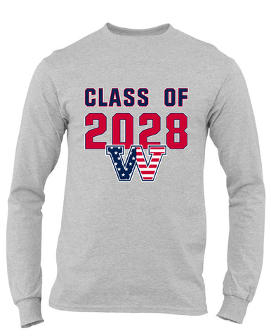Washington Patriots W Script Class of 2028 Men's Premium LS T-Shirt
