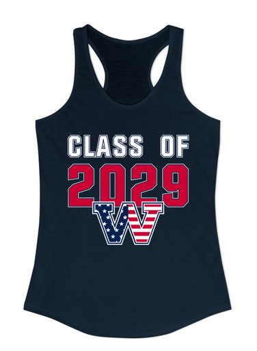 Washington Patriots W Script Class of 2029 Women's Tank Top
