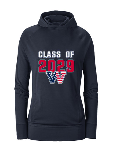 Washington Patriots W Script Class of 2029 Women's Hoodie