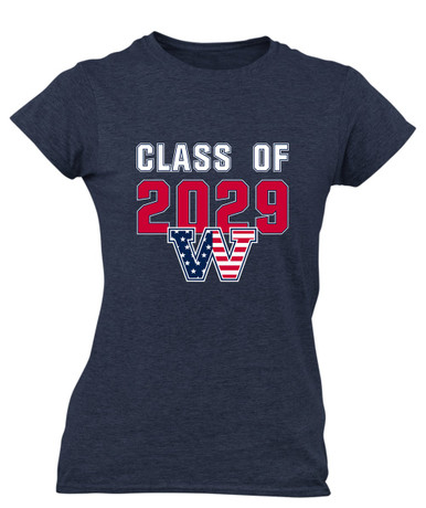 Washington Patriots W Script Class of 2029 Women's SS T-Shirt