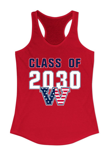 Washington Patriots W Script Class of 2030 Women's Tank Top