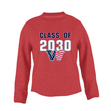 Washington Patriots W Script Class of 2030 Women's Sweatshirt
