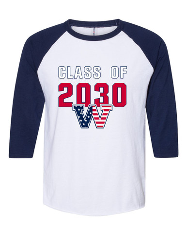 Washington Patriots W Script Class of 2030 Men's Baseball T-Shirt