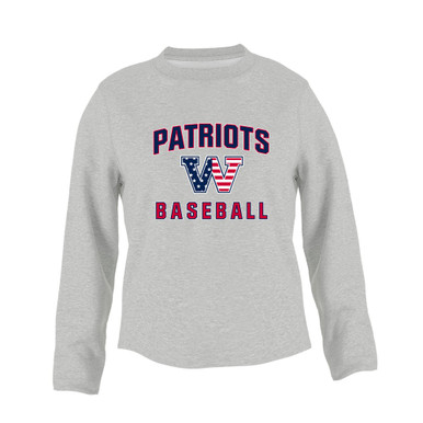 Washington Patriots W Script Baseball #1 Women's Sweatshirt