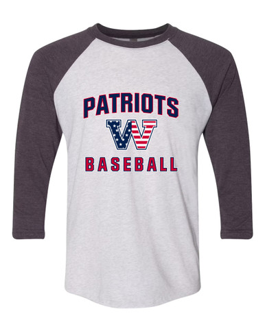 Washington Patriots W Script Baseball #1 Men's Baseball T-Shirt