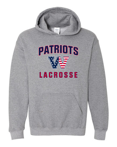 Washington Patriots W Script Lacrosse Men's Hoodie