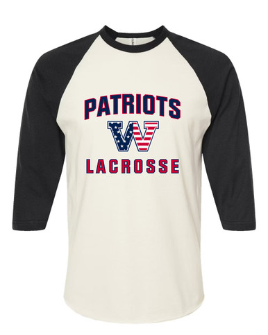 Washington Patriots W Script Lacrosse Women's Baseball T-Shirt
