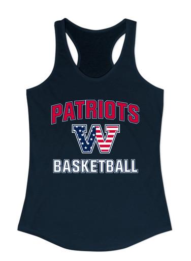 Washington Patriots W Script Basketball #1 Women's Tank Top