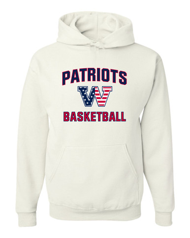 Washington Patriots W Script Basketball #1 Men's Premium Hoodie