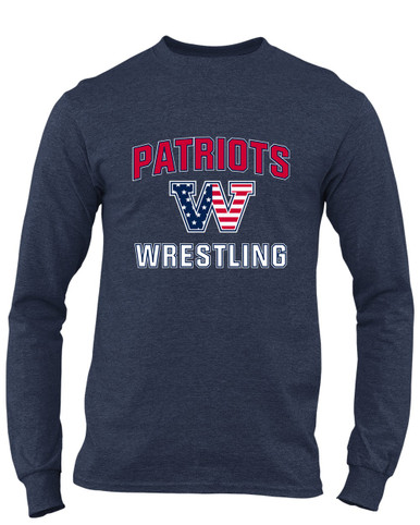 Washington Patriots W Script Wrestling Men's LS T-Shirt