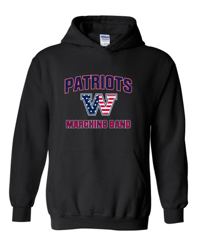 Washington Patriots W Script Marching Band Men's Hoodie