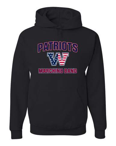 Washington Patriots W Script Marching Band Men's Premium Hoodie