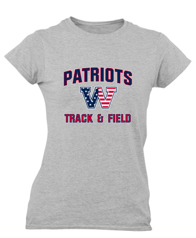 Washington Patriots W Script Track & Field Women's SS T-Shirt