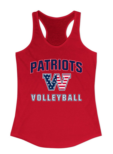 Washington Patriots W Script Volleyball Women's Tank Top