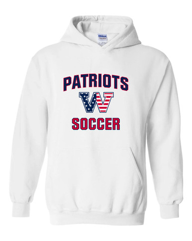 Washington Patriots W Script Soccer #1 Men's Hoodie