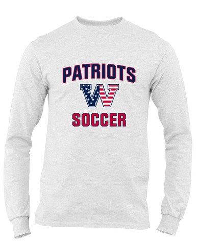 Washington Patriots W Script Soccer #1 Men's Premium LS T-Shirt