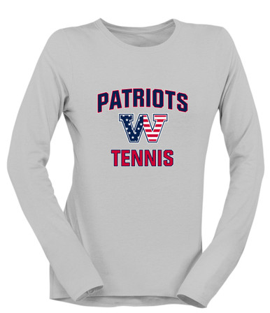 Washington Patriots W Script Tennis Women's LS T-Shirt