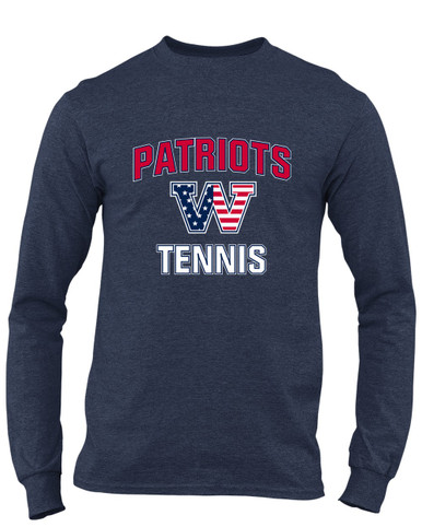 Washington Patriots W Script Tennis Men's Premium LS T-Shirt