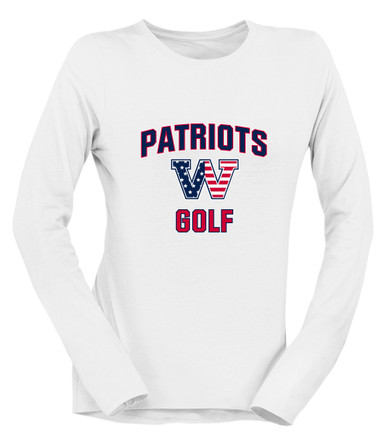 Washington Patriots W Script Golf Women's LS T-Shirt