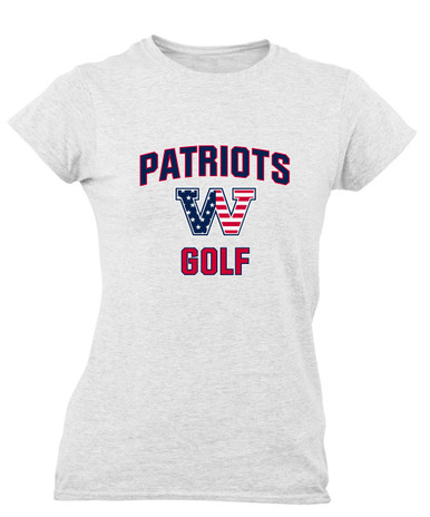 Washington Patriots W Script Golf Women's Premium SS T-Shirt
