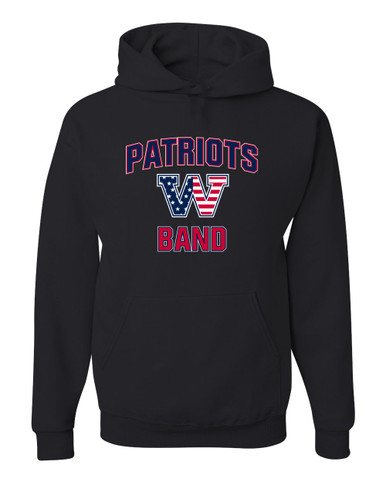 Washington Patriots W Script Band # 1 Men's Premium Hoodie