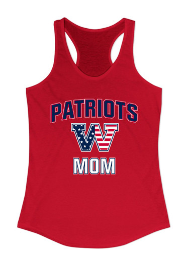 Washington Patriots W Script Mom Women's Tank Top