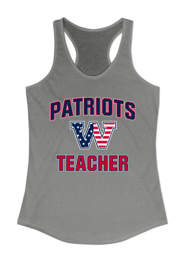 Washington Patriots W Script Teacher Women's Tank Top