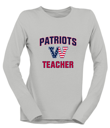 Washington Patriots W Script Teacher Women's Premium LS T-Shirt