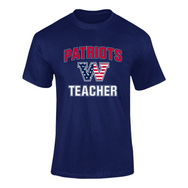 Washington Patriots W Script Teacher Men's SS T-Shirt