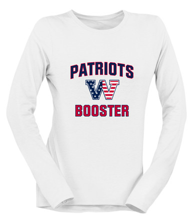 Washington Patriots W Script Booster Women's Premium LS T-Shirt