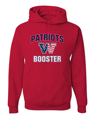 Washington Patriots W Script Booster Men's Premium Hoodie