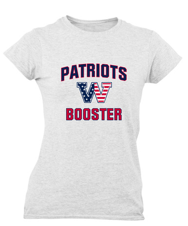 Washington Patriots W Script Booster Women's Premium SS T-Shirt