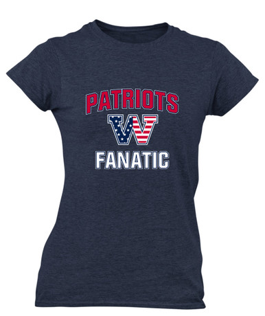 Washington Patriots W Script Fanatic Women's Premium SS T-Shirt