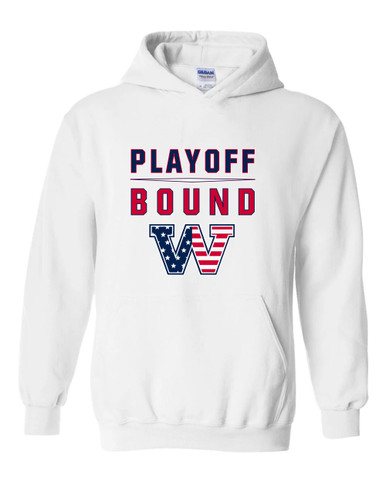 Washington Patriots W Script Playoff Bound Men's Hoodie