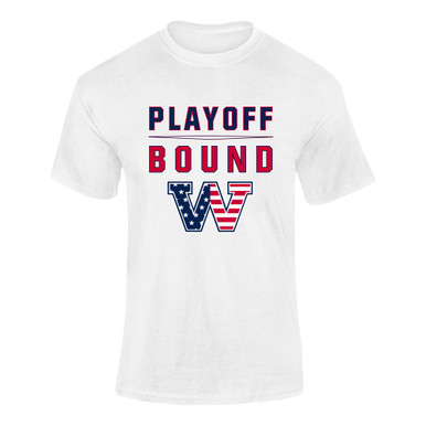 Washington Patriots W Script Playoff Bound Men's SS T-Shirt