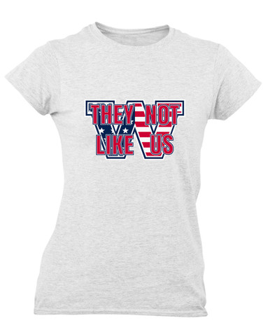 Washington Patriots W Script They Not Like Us #2 Women's SS T-Shirt