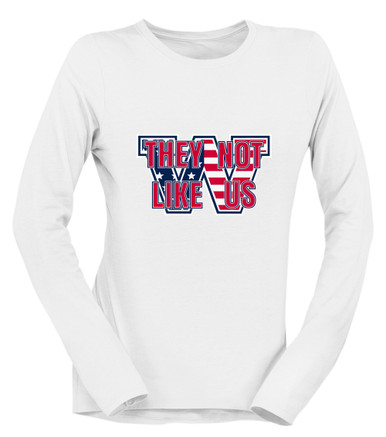 Washington Patriots W Script They Not Like Us #2 Women's LS T-Shirt