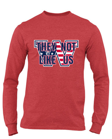 Washington Patriots W Script They Not Like Us #2 Men's Premium LS T-Shirt