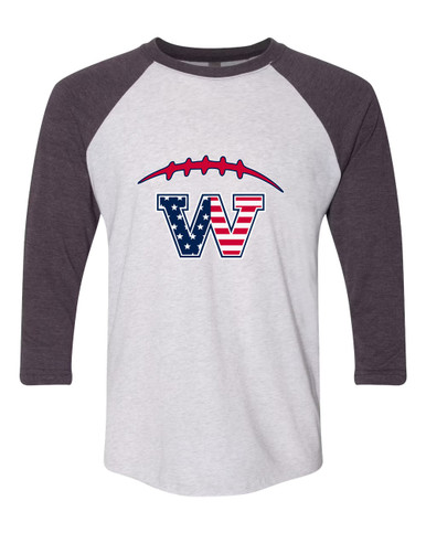 Washington Patriots W Script Football #2 Men's Baseball T-Shirt