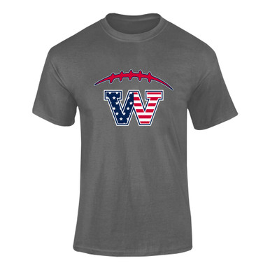 Washington Patriots W Script Football #2 Men's SS T-Shirt