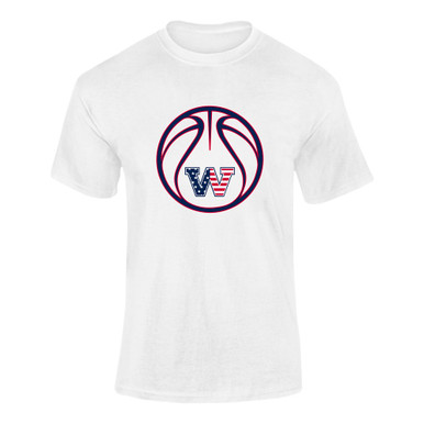 Washington Patriots W Script Basketball #2 Men's Premium SS T-Shirt