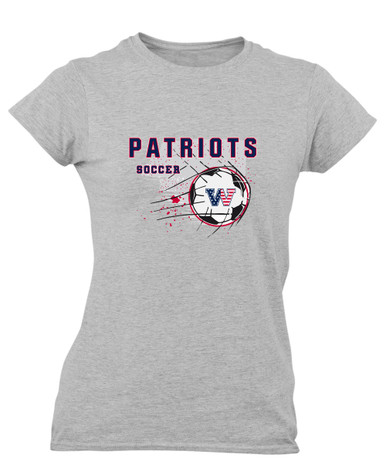 Washington Patriots W Script Soccer #2 Women's Premium SS T-Shirt