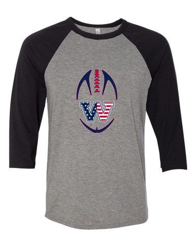 Washington Patriots W Script Football #4 Men's Baseball T-Shirt