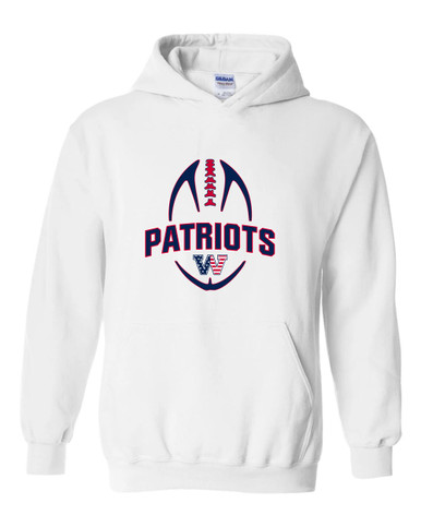 Washington Patriots W Script Football #5 Men's Hoodie