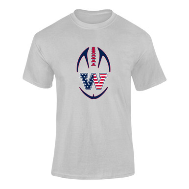 Washington Patriots W Script Football #4 Men's SS T-Shirt