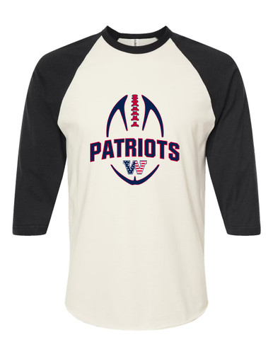 Washington Patriots W Script Football #5 Men's Baseball T-Shirt