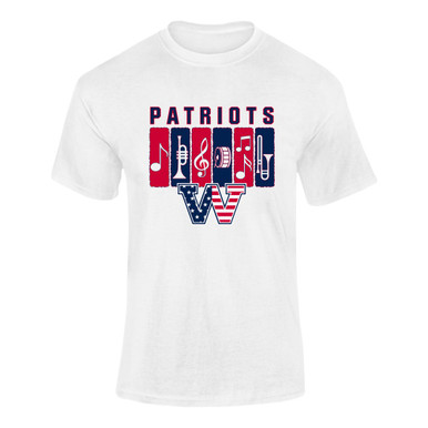 Washington Patriots W Script Band # 2 Men's SS T-Shirt