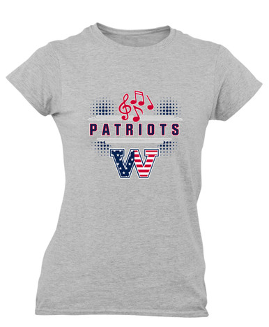 Washington Patriots W Script Band # 3 Women's Premium SS T-Shirt